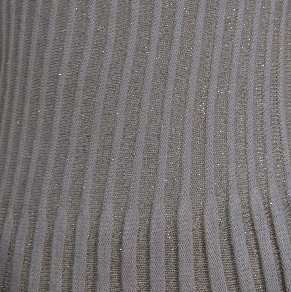 Vintage Shimmery pleated ivory flutter sleeve dress - Picture 7 of 7